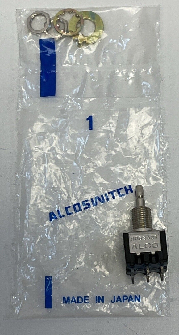 Alco-Switch MPS-203R DPDT Push Button Switch 125VAC