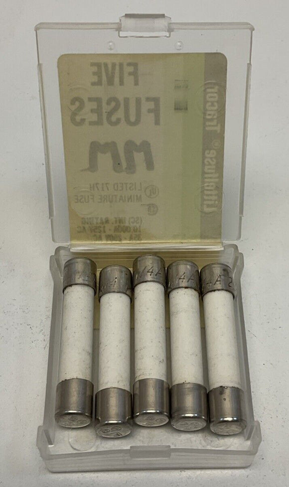 LittelFuse 3AB 1/4A 314 Fast-Acting Ceramic 1/4 Amp 250V. Box of 5