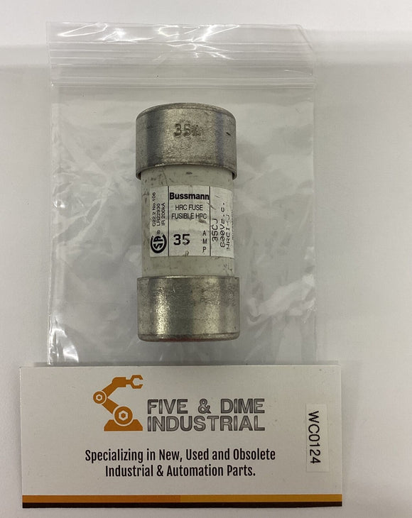 Bussmann 35CJ / HRC-35 High Rupture 35 Amp, 600V Fuse