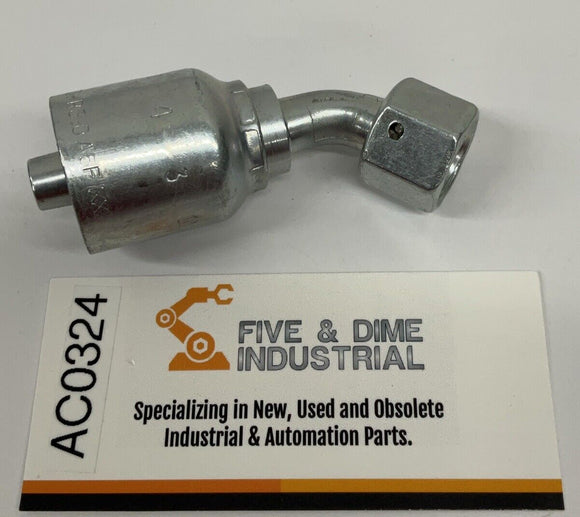Parker 1C443-10-6 Crimp Hydraulic Fitting 45° M16-1.5X3/8 ID Hose