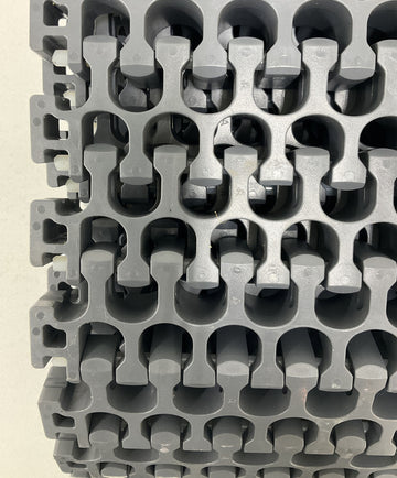 Intralox 2200-14 Grey Radius Flush Grid High Deck w/ Edge Bearing 10 Ft. - 0