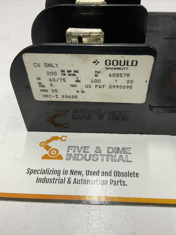 Gould Shawmut 60357R 3-Pole Fuse Holder 600V 30A