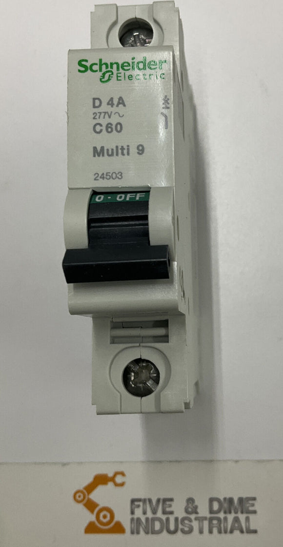 Schneider Electric 24503 Circuit Breaker Multi 9 C60  4A