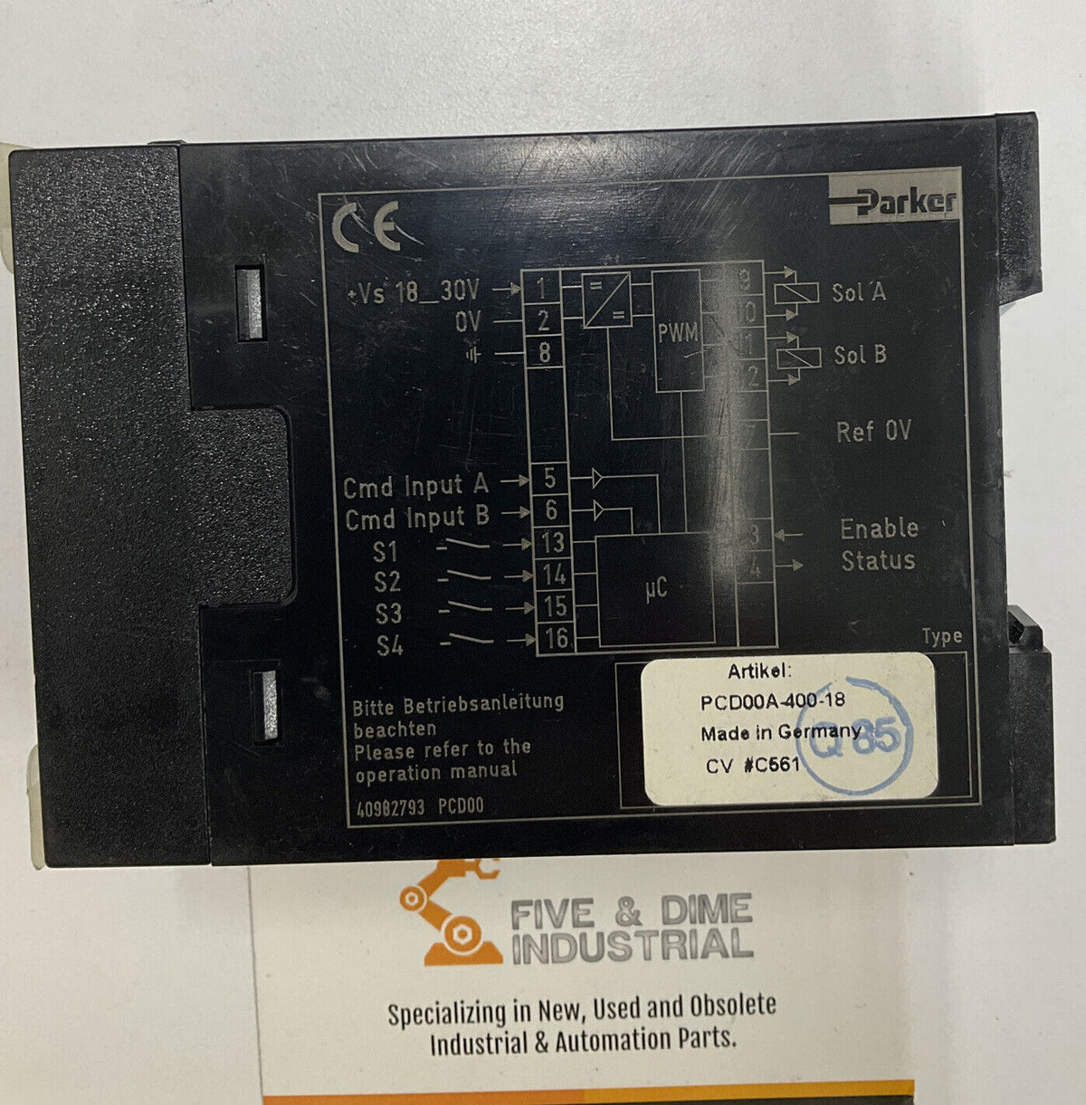 Parker PCD00A-400-18 Proportional Pressure Flow Control Module | Five ...