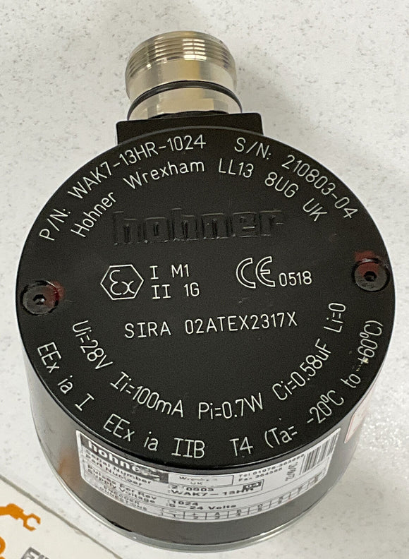 Hohner Automation WAK7-13HR-1024 Incremental Encoder