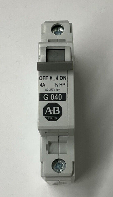 Allen Bradley 1492-CB1-G040 4 Amp Din Mount Circuit Breaker - 0