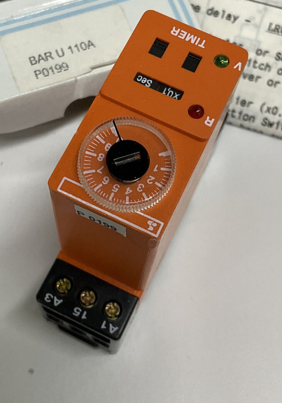 Crouzet Bar-U-110A Din Mount Time Delay Module