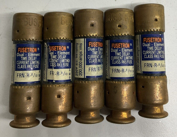 Fusetron FUSE FRN-R-8/10 Lot of 5