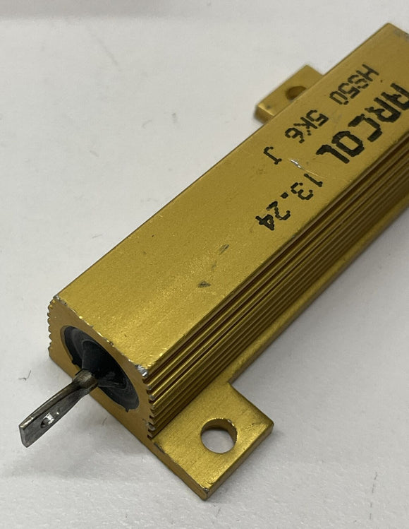 Arcol HS50-5K6-J Pack of 2 50 Watt 5K Ohm Al Housed Wirewound Resistors