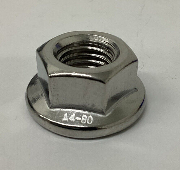 Granger M16-20 4-Pack Stainless Serrated Flange Nuts DIN6926