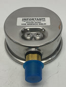 Marsh Bellofram J7648P 2-1/2'' Pressure Gauge 100PSI, 1/4NPT, Glycerin Filled-5