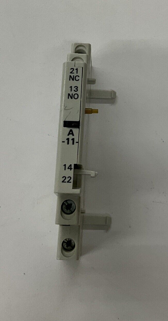 Allen Bradley 140-A11 Auxiliary Contactor 1-N0 1-NC