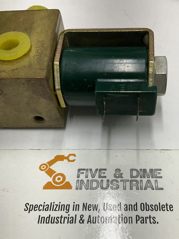 Honeywell Skinner V75R1860 3-Way Solenoid Valve 1/8" 120VDC 60 PSI