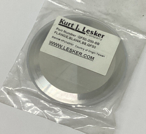 Kurt Lesker QF50-200-SB Stainless 2" Blank Flange