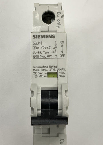 Siemens 5SJ4130-7HG40 HSJ Circuit Breaker 30 Amp Din Mount - 0