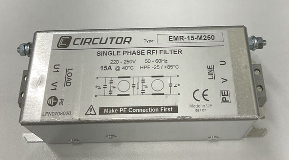Circutor EMR-15-M250 Single Phase RFI Filler 15A