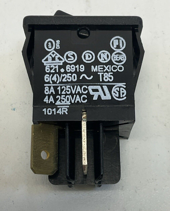 Carling 50F-6918  Rocker Switch 62116919-0-0-N-XN1