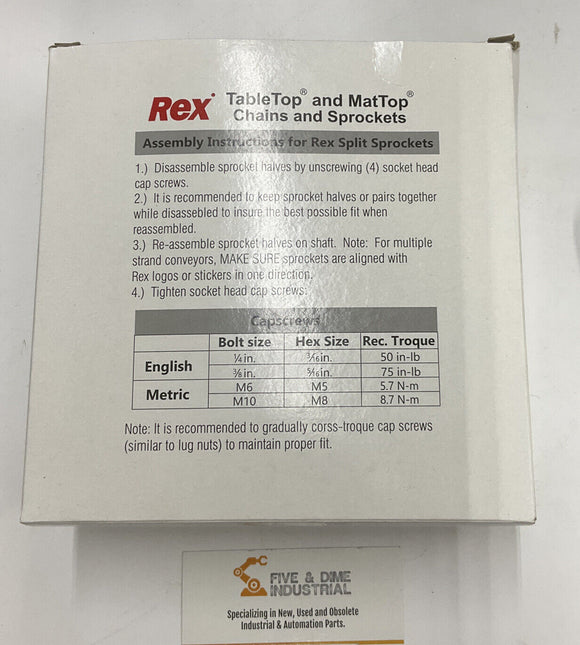 Rexnord 10028505 Round Split Sprocket NS1500-24T 1-1/2IN_I_PA