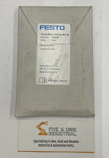 Festo CPV10-M1H-2X3GLS-M7-SA / 590507 Solenoid Valve