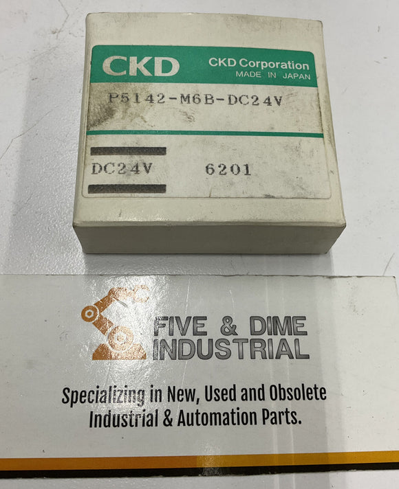 CKD P5142-M6-DC24V Solenoid Valve w/ Gasket and Hardware