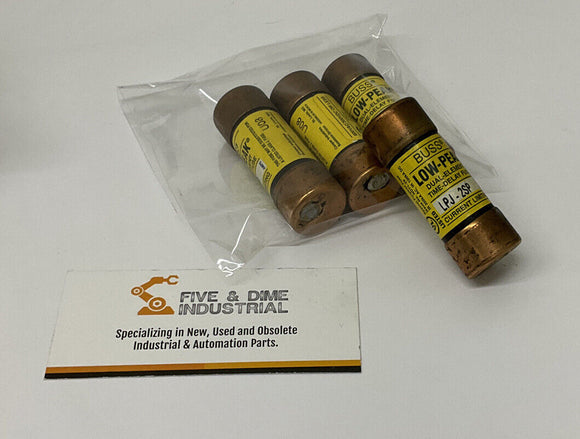 Buss Bussmann  Low-Peak LPJ-2SP Lot of (4) Dual Element Time Delay Fuse