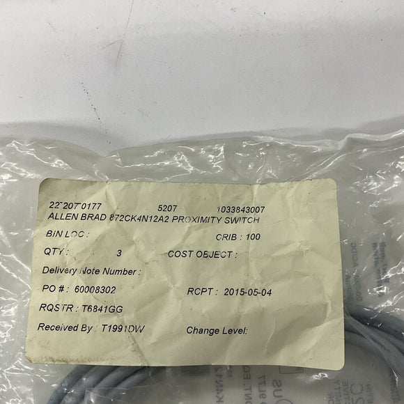 Allen Bradley 872C-K4N12-A2 Inductive Proximity Sensor