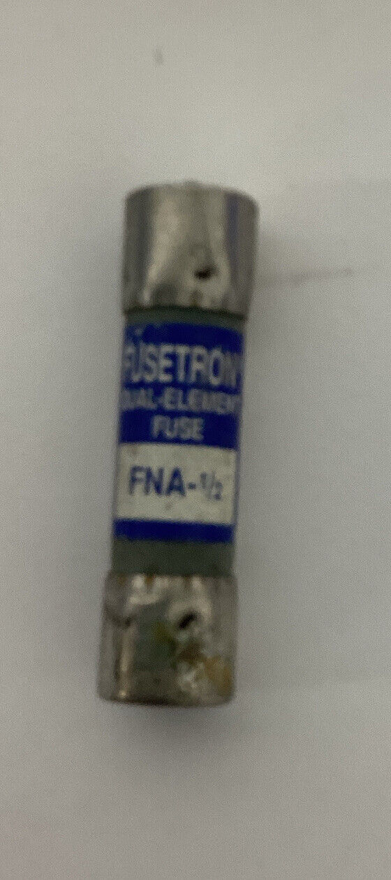 Bussmann Fusetron FNA-1/2 Dual-element Time-Delay Fuses 125V 1/2 Amp.  Lot of 4