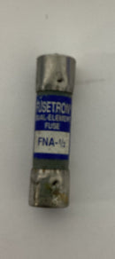 Bussmann Fusetron FNA-1/2 Dual-element Time-Delay Fuses 125V 1/2 Amp.  Lot of 4-2