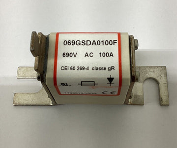 IXYS Westcode 069GSDA0100F  100A Protistor Fuses 690V Class GR 3-Pack - 0