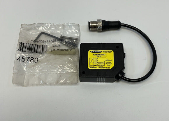 Banner PD49VP6C300Q-74701 Open Laser Enable 5 Pin 12 Inch Conv
