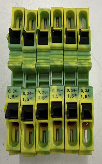 Phoenix Contact 3204023 Ground Terminal Blocks( Lot of 6) - 0