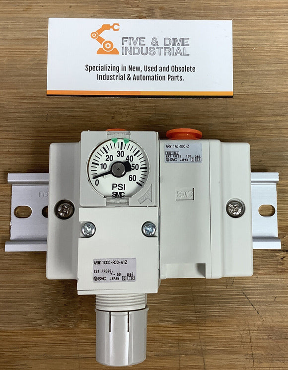 SMC ARM11AC2-162-N1Z Compact Manifold Regulator Set 7-50 PSI