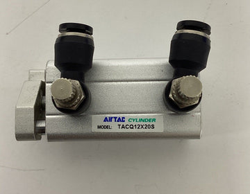Airtac TACQ12X20S Compact Guided Air Cylinder w/Flow Valves