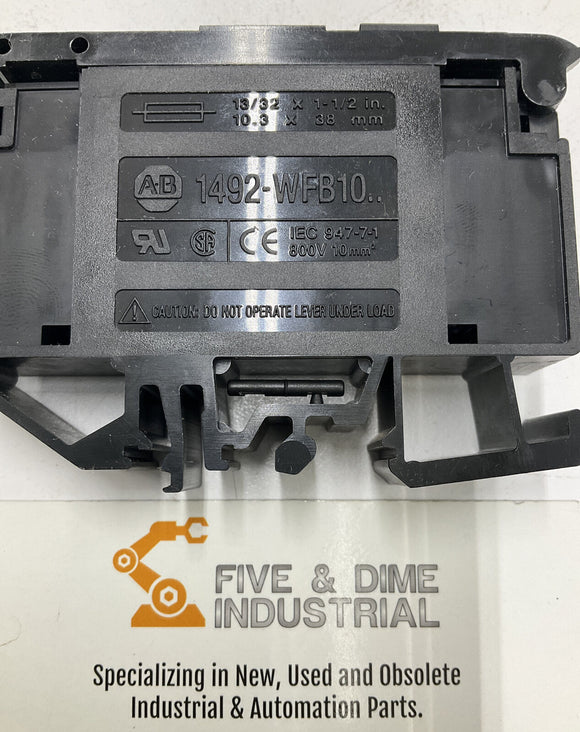 Allen Bradley 1492-WFB10 Terminal Blocks 800V. Lot of 5