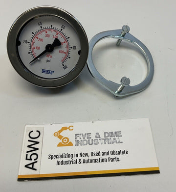 Wika 4231465  111.16P 2"  1/4 NPT Gauge 100 PSI, Center Back Mount