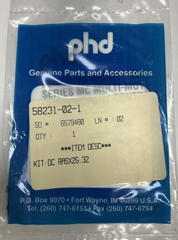 PHD 58231-02-1 RASX25.32 Kit