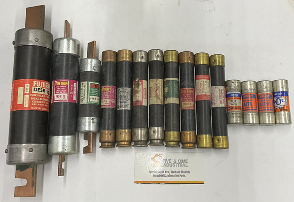 Various Fuses Lot of (15)  Multiple Brands & Sizes