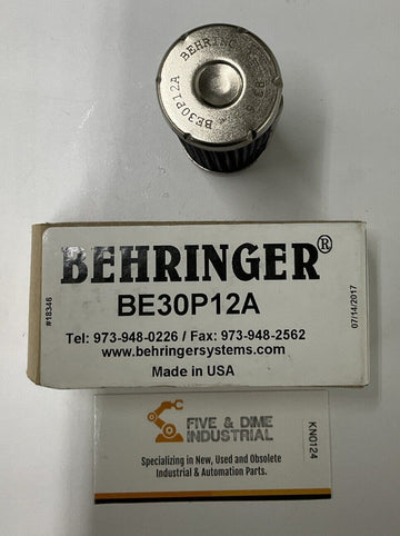 Behringer BE30P12A Oem Hydraulic Filter Element