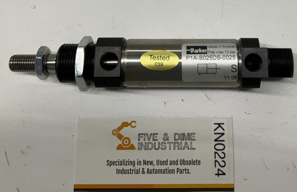 Parker P1A-S025DS-0025 Double Acting Cylinder w/Bumpers