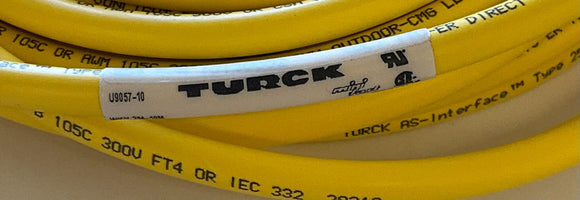 Turck WKV-254-10 Single End Cable  4-Pole Minifast 2-Wire Female 90° 10M