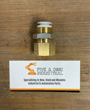 SMC KQ2E10-03  Metric Bulkhead Union 10mm Tube X Female M20 1.0 Lot of 5 - 0