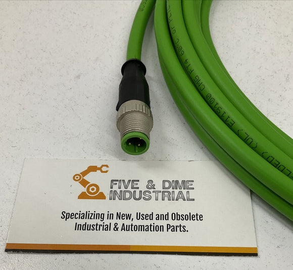 Harting 21349292405050 100 M12 D-Coded Cable Assembly 5M