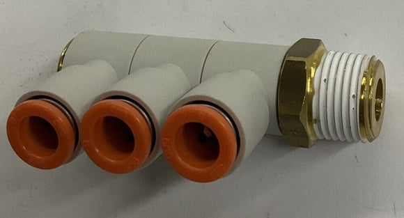 SMC KQ2VT09-36S 3-Port Banjo Fitting 5/16" X 3/8" NPT