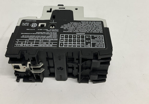 Moeller PKZM0-2.5 Motor Protector Starter 1.6-2.5Amps