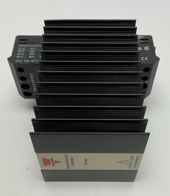 Carlo Gavazzi RN1A48D63 Solid State Relay 5 to 32 VDC AC51:63A, 480 VAC