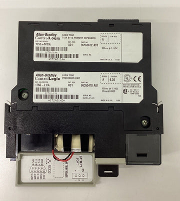 Allen Bradley 1756-L1/A Processor w/ 1756-M1/A Memory FW 6.20