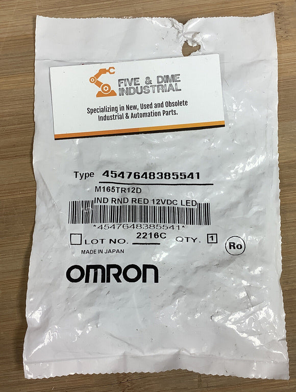 Omron M165-TR-12D Led Pilot Light 12V Round Red