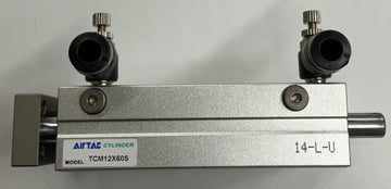 Airtac TCM12X60S Guided Air Cyclinder w/ Flow Valves