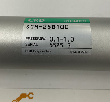 CKD SCM-25B100 Double Acting Pneumatic Cylinder 0.1-1.0MPa - 0