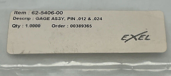 Sames Kremlin 65-5406-00 Gage Pin Assembly .012 & .024